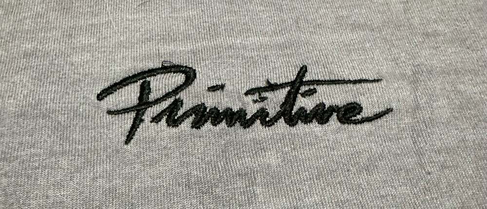 Primitive Skateboarding Nuevo Script Logo Embroidered Tee Lavender, Medium